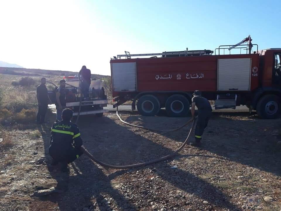 اطفاء حريق في ضهور الحسين بعكار اطفاء حريق في ضهور الحسين بعكار