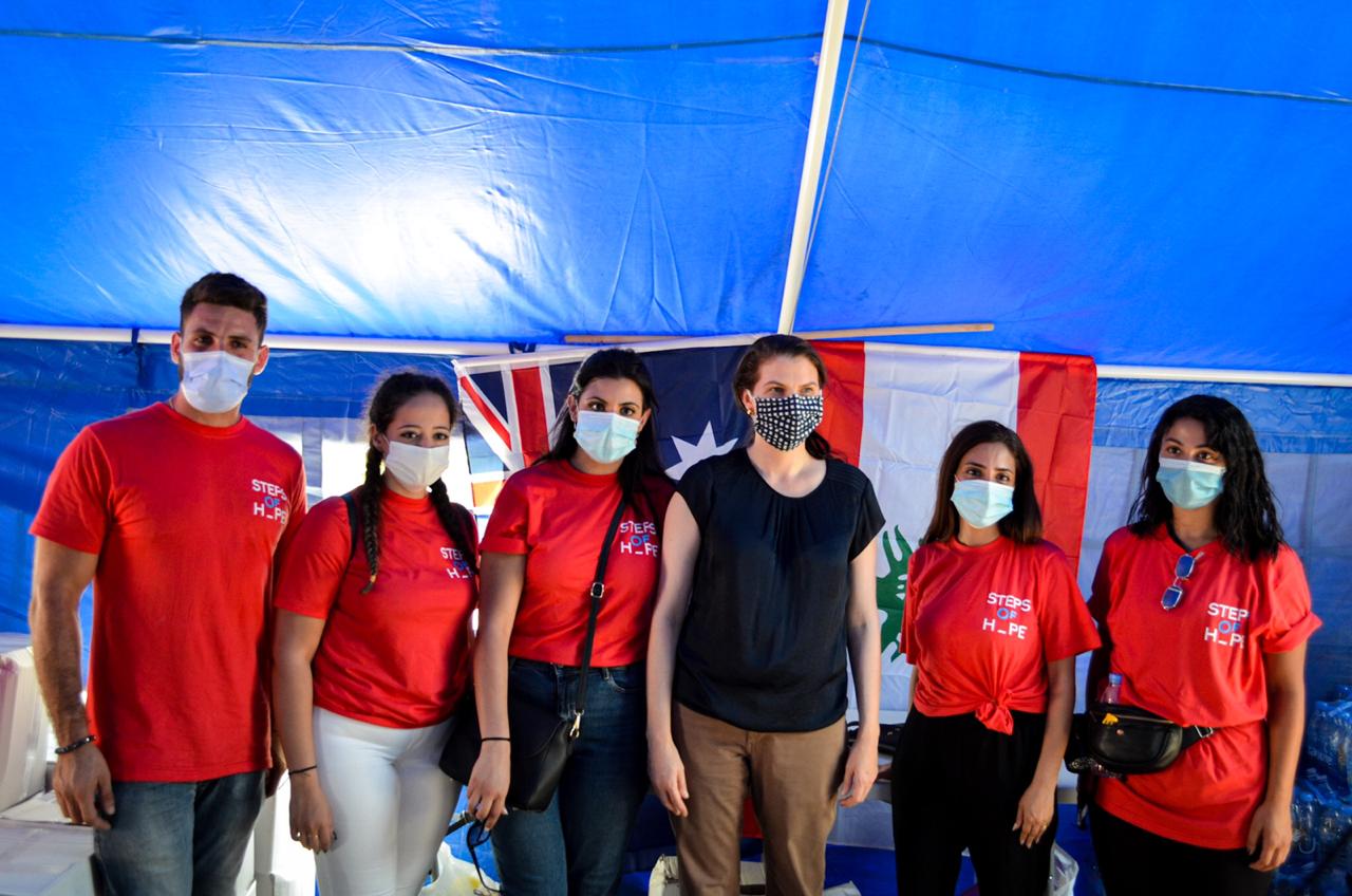 حملة تضامن ل” steps of Hope” في الأشرفية حملة تضامن ل” steps of Hope” في الأشرفية