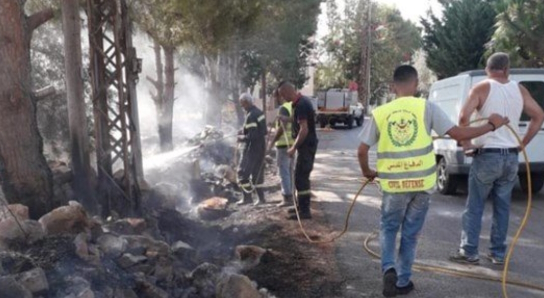إخماد حريقين في تولين ومركبا