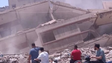 انهيار مبنى في باب التبانة